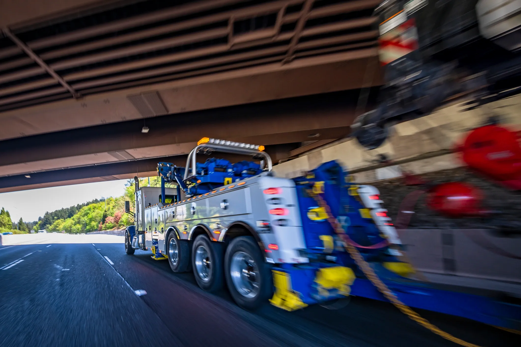Towing on highway